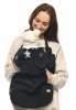 MijaCulture - Maternity fleece warm Baby Universal Windproof Carrier Cover 4023  Black / Stars 2